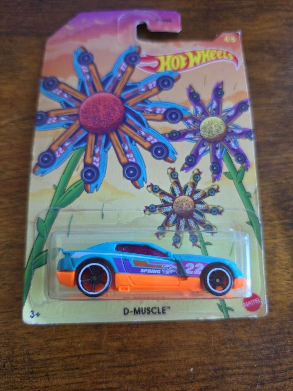 Hot Wheels 2022 Spring Series D-Muscle Blue Orange 4/5 Diecast Car New